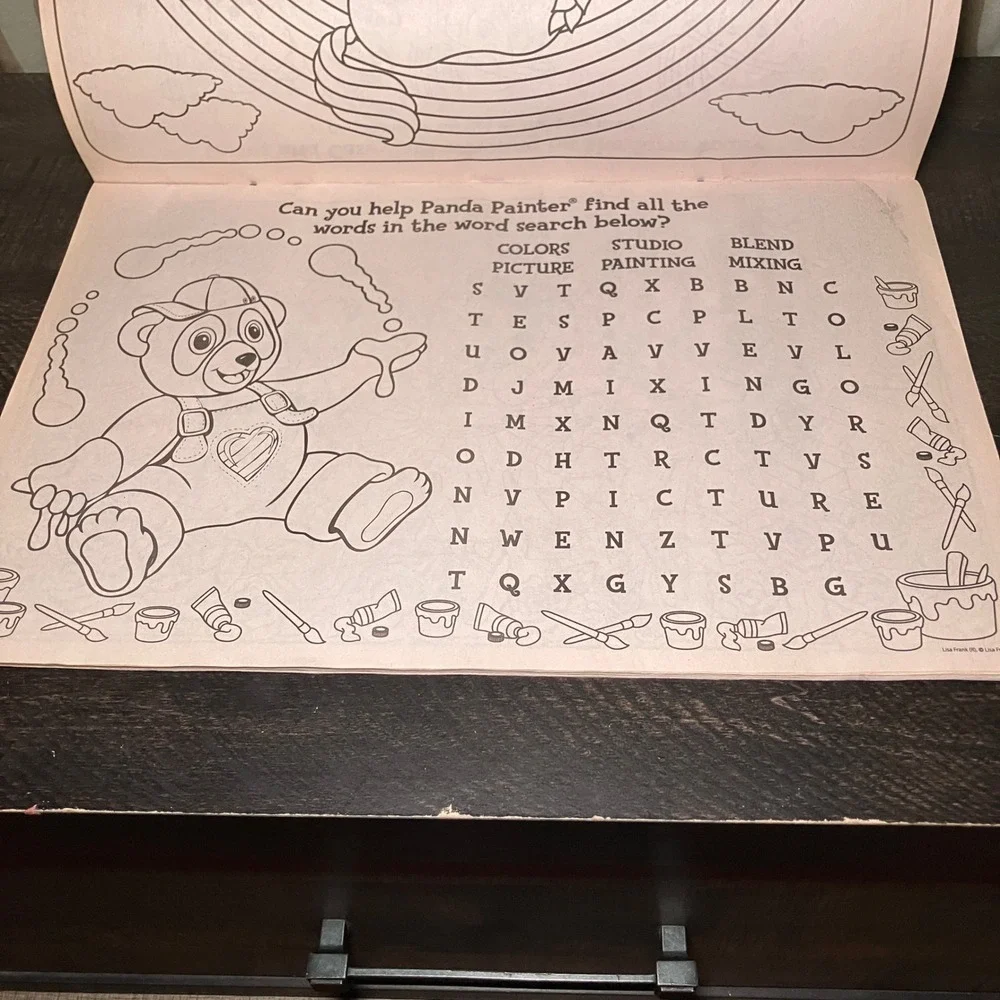 Lisa Frank Super Coloring Activity Pad Unicorn Rainbow Stars Bendon Kids Art Fun